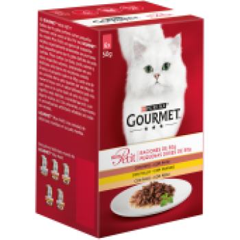 Gourmet Mon Petit Selecção com Aves 6x50gr